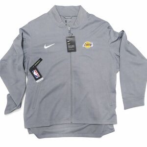 Nike Lakers Team Issued Jacket XXL NWT Gray Dri-Fit Full Zip Jacket NBA